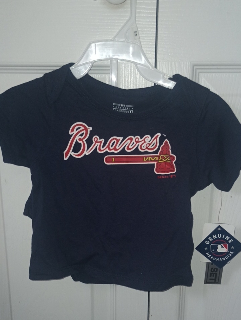 Braves Navy Kids Short Sleeve Tee &Shorts Official Licensed Merchandise